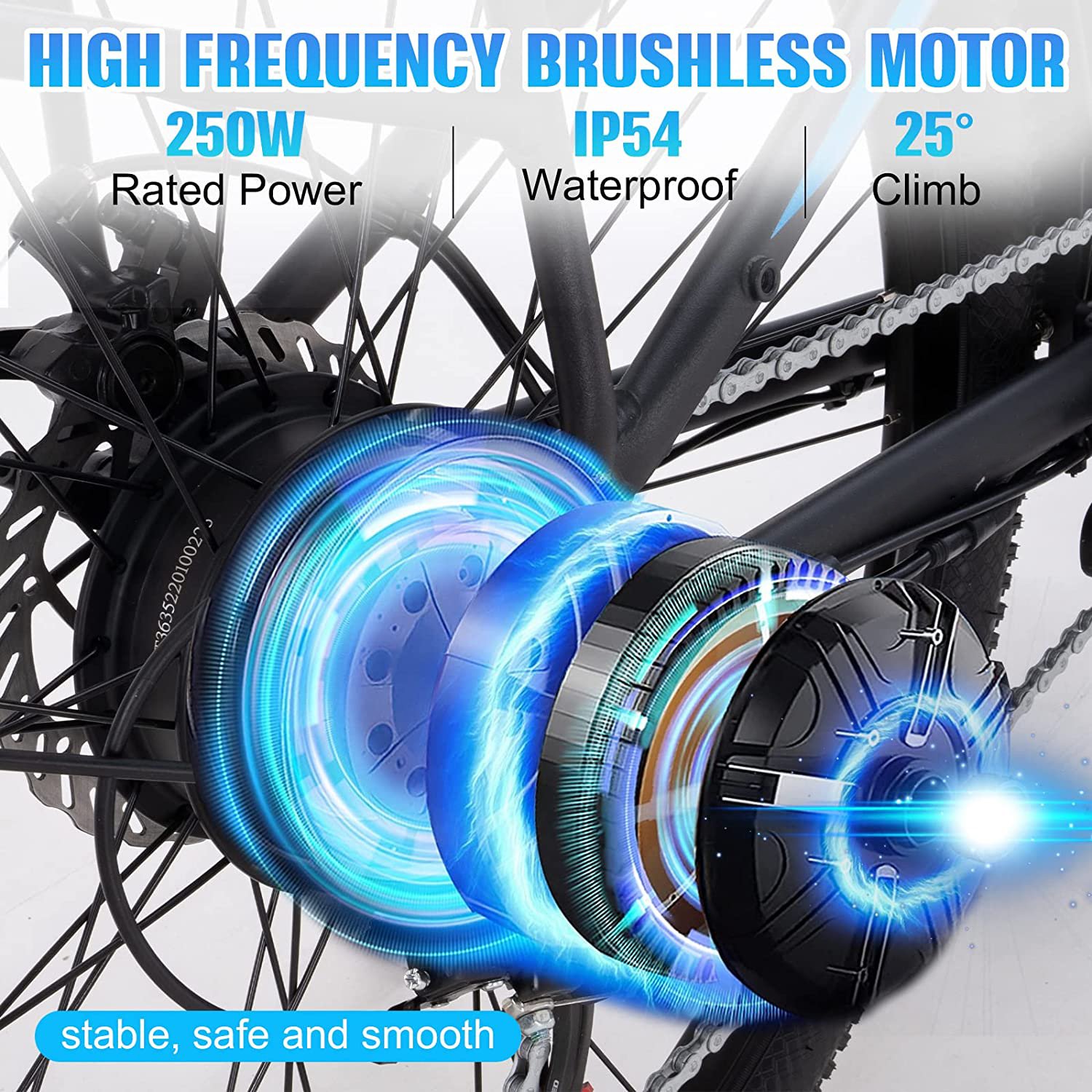 KOOLUX Electric Mountain Bicycle Foldable Electric Two Wheels City Bike EU US Warehouse E Bike for Teenagers Adult Fashion