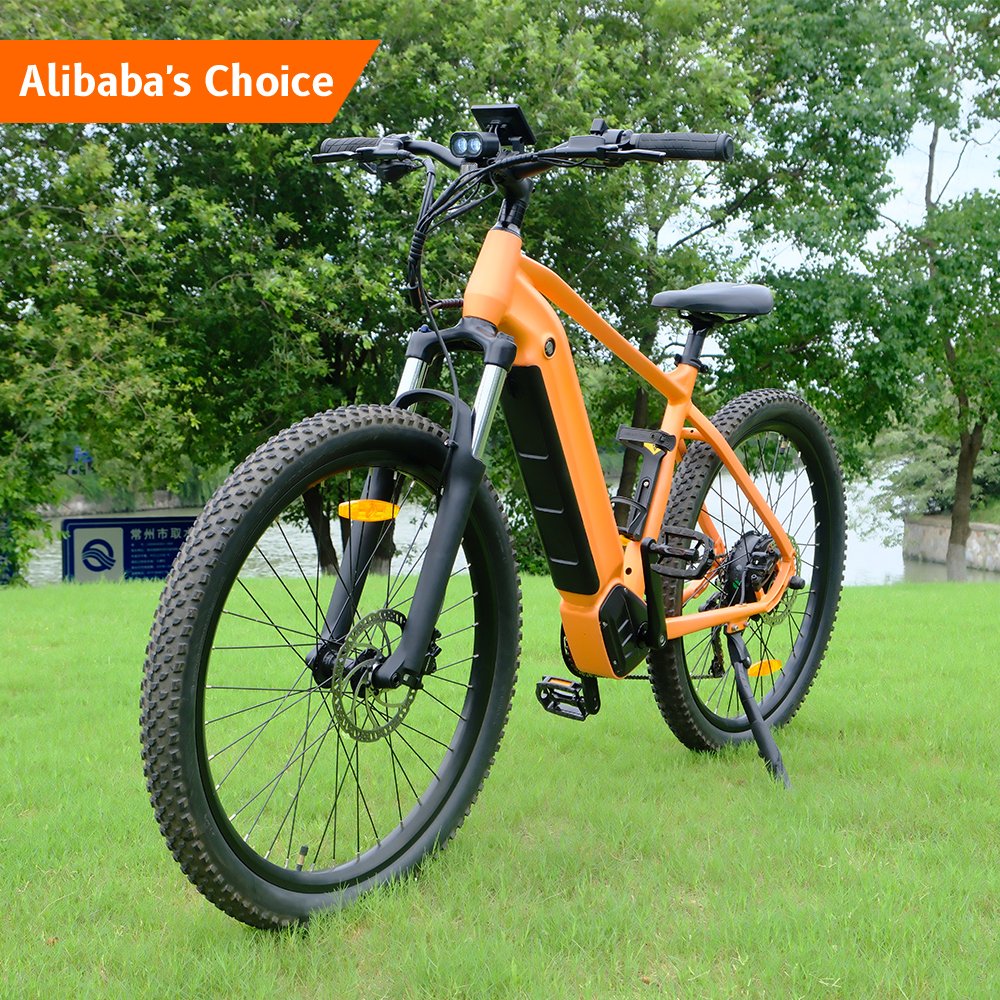 uk long range women 7 speed electric bike 48v 500w electric mountain bike integrated battery