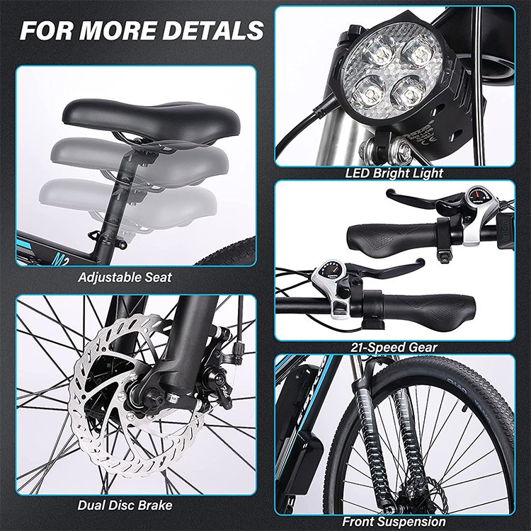 2020 Hottest Electric Bike Electric Bike 29'' Tire Aluminum Frame Electric Beach Cruiser Bike Electric Bicycle