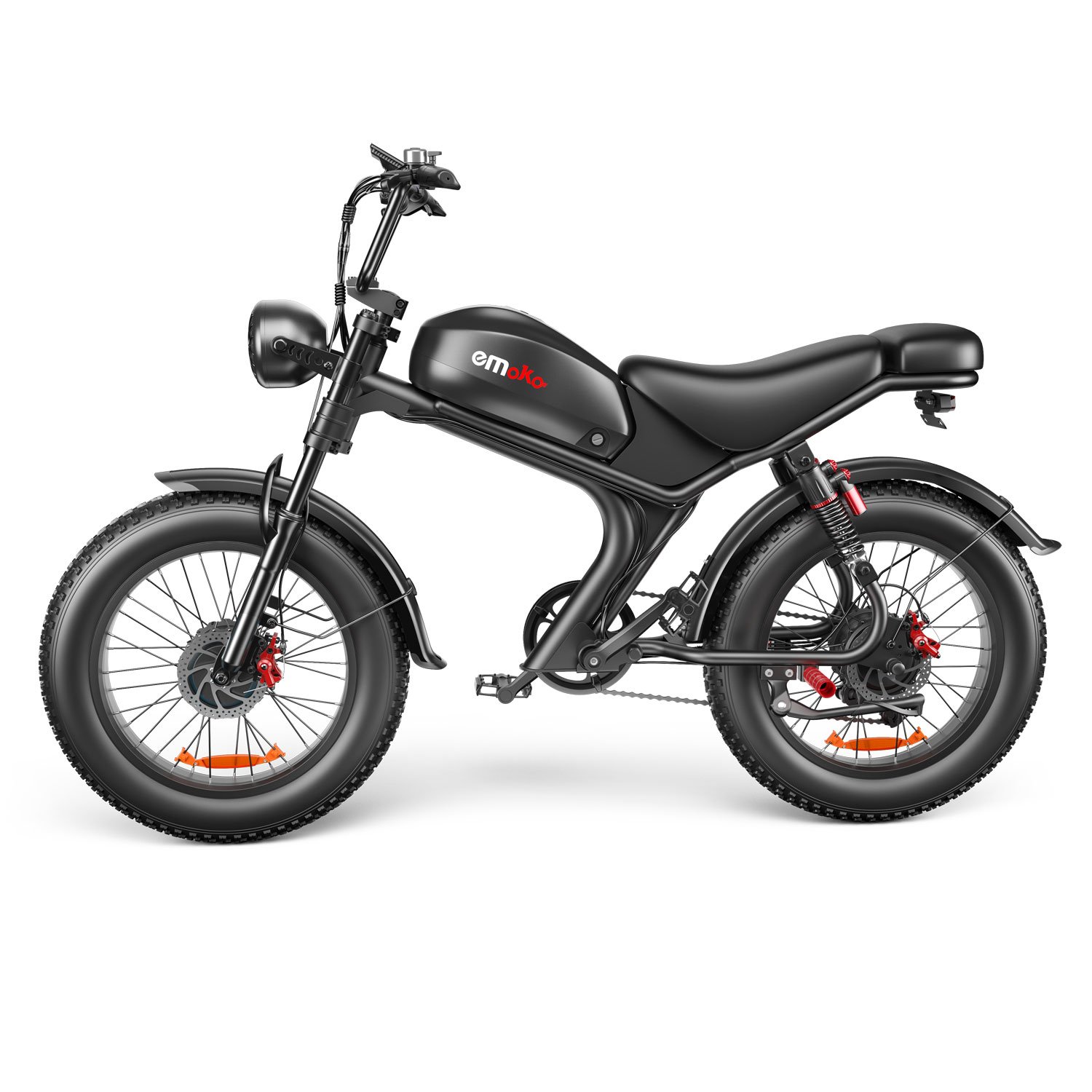 Emoko C93 electric mountain bike Dual motor 2000W 1000W electric bicycle 20 inch fat tyre snow electric Bike Adult
