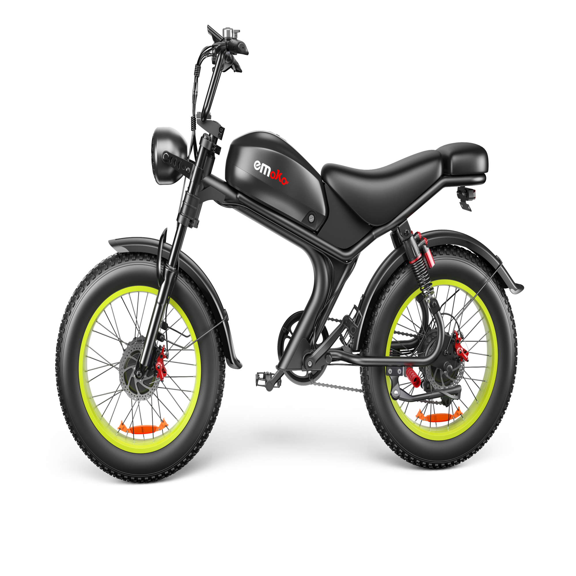 Emoko C93 electric mountain bike Dual motor 2000W 1000W electric bicycle 20 inch fat tyre snow electric Bike Adult