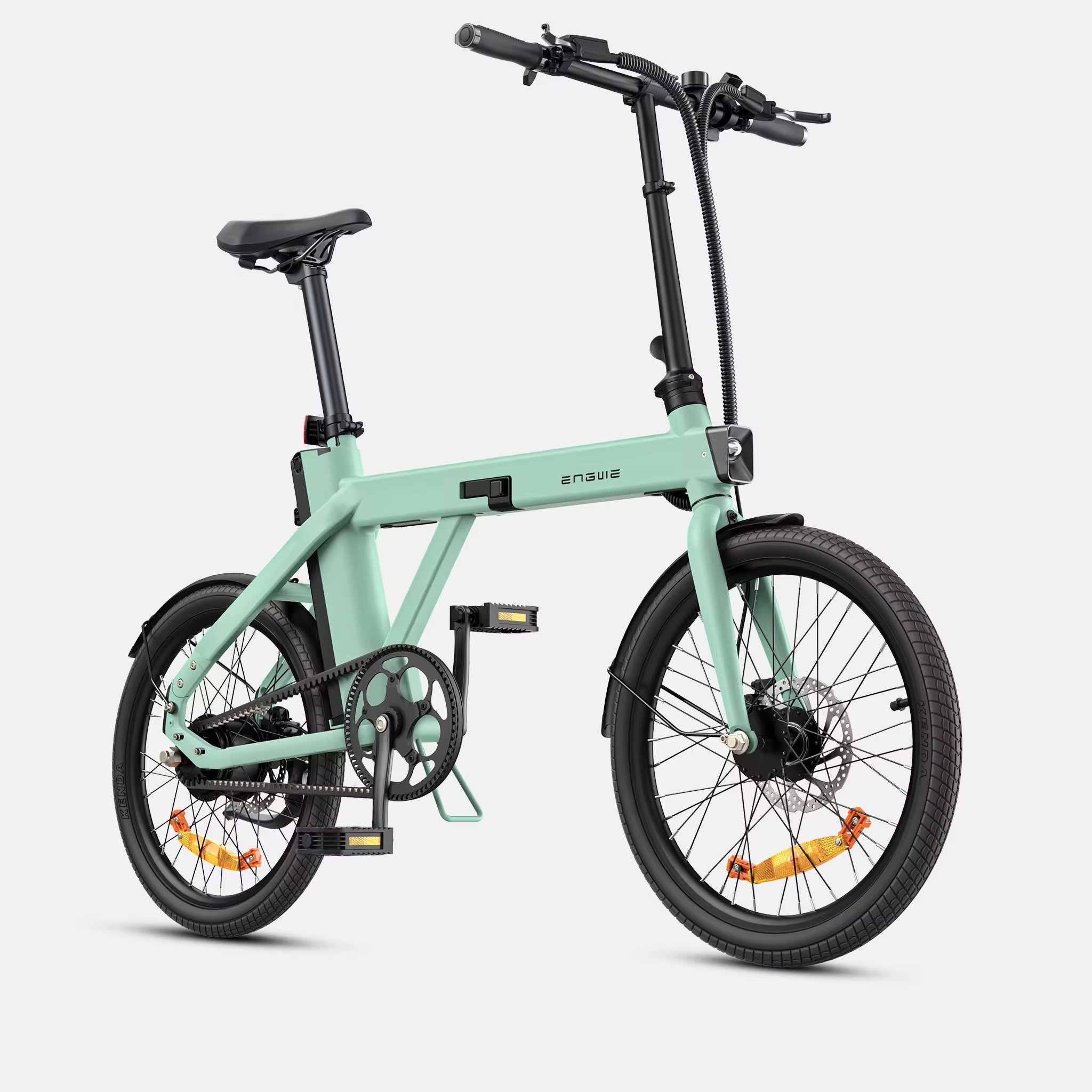 Wake up to Life, Ride Unlimited Possibilities ENGWE P20 250W Torque Sensor E-Foled City Rider Folding Electric Bike