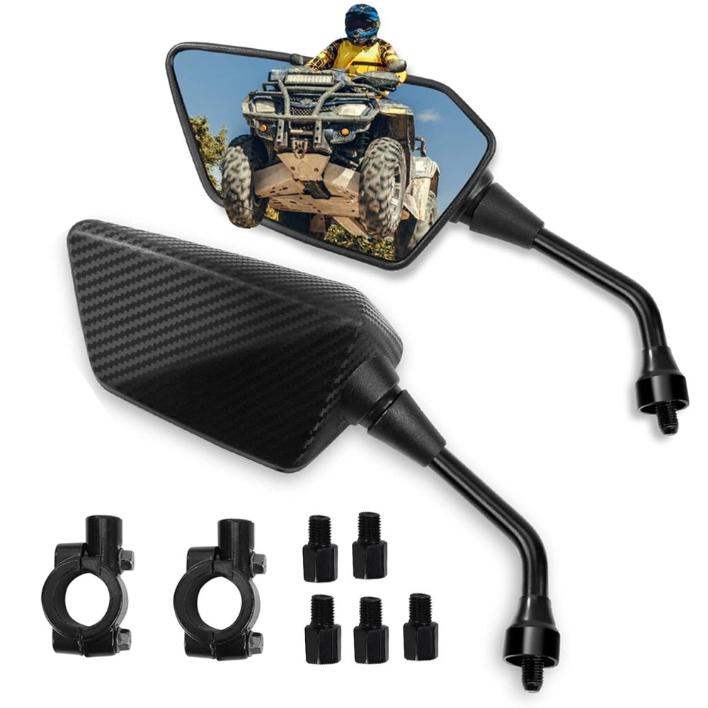 Universal Rear View Mirror for ATV Scooter Racing Bike Motocross Sportbike-10mm & 8mm Motorcycle Mirrors