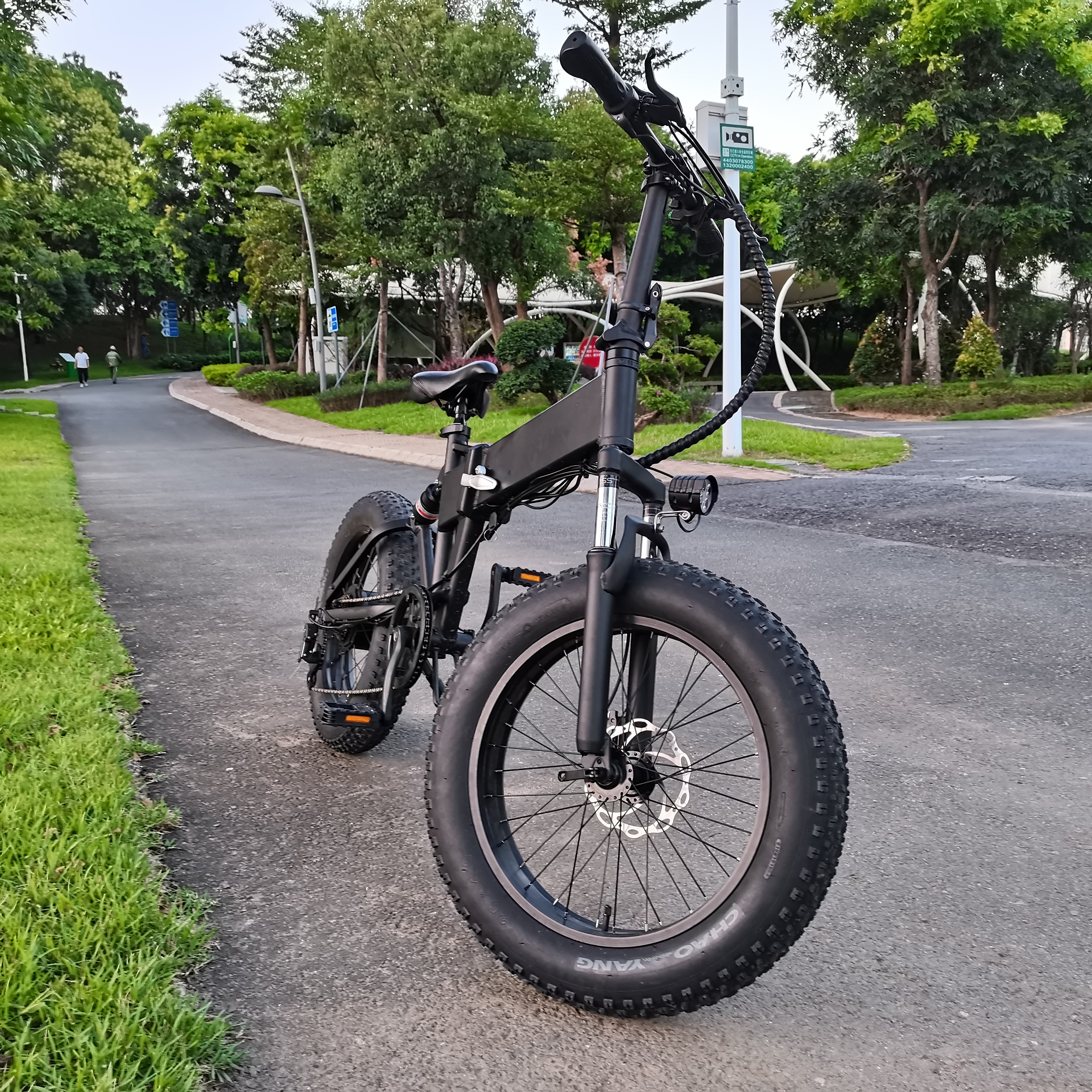 Us Warehouse 20 Inch 1000w 10.4ah Long Range Full Suspension Fat Tire Folding Electric Mountain Bike