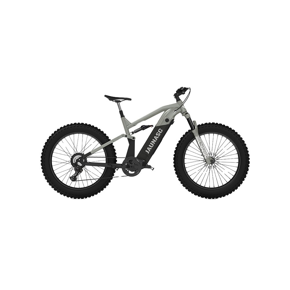 KUAKE exclusive design fat tire electric mountain bike full suspension 48v 750w 1000w mid motor ebike for adults