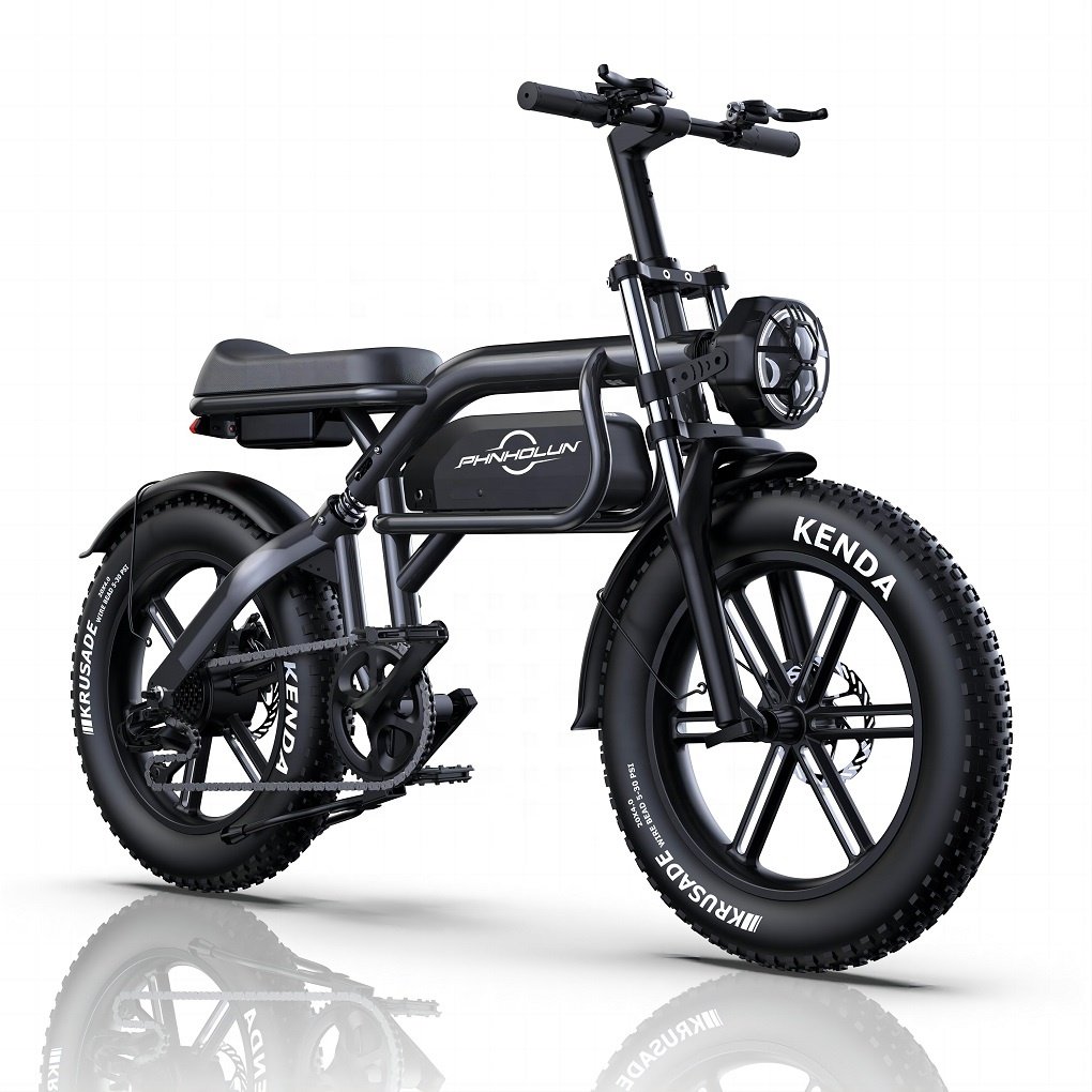 20 Inch Electric Fat Tire Mountain Dirt Bike Adult Motorcycle Electrical System City e bike MTB Long Range EU Warehouse 1000W