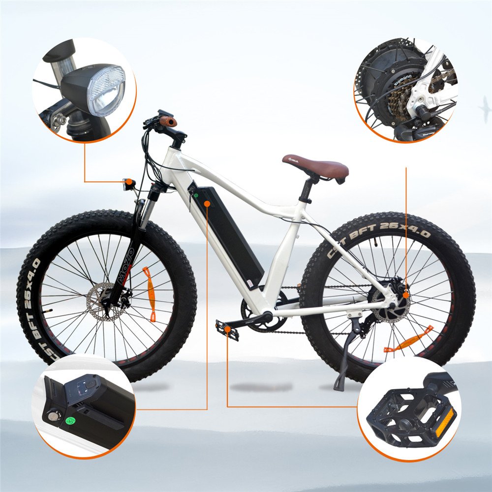 Vtuvia LCD Display 250W 750W 36V 48V 45km/h Max Speed mountain electric bicycle fat tire e bike with Shimano Derailleur