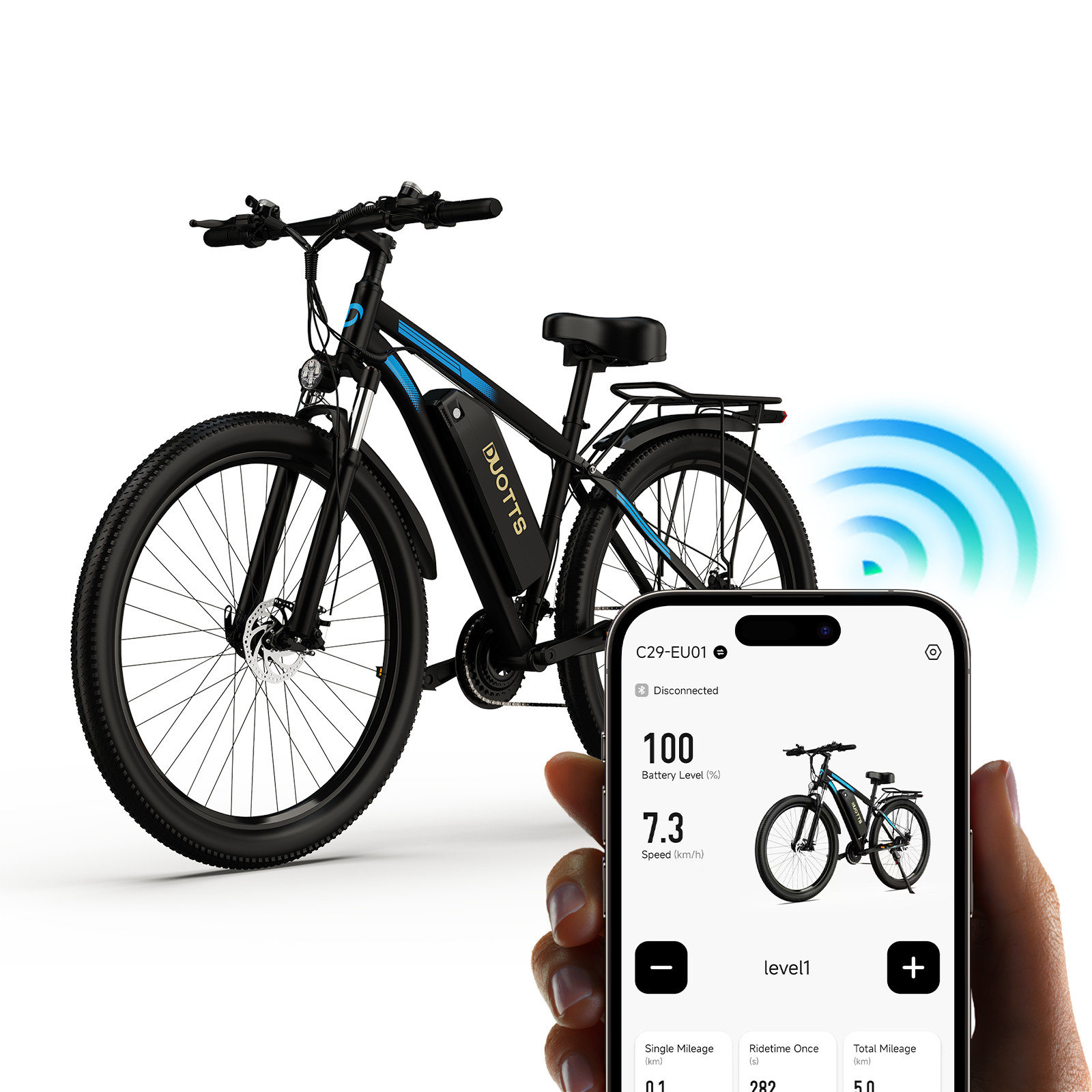 Eu Warehouse Hot Sale 29-Inch 750W Electric Bicycle Road Bike High Cost-Performance Factory DUOTTS C29