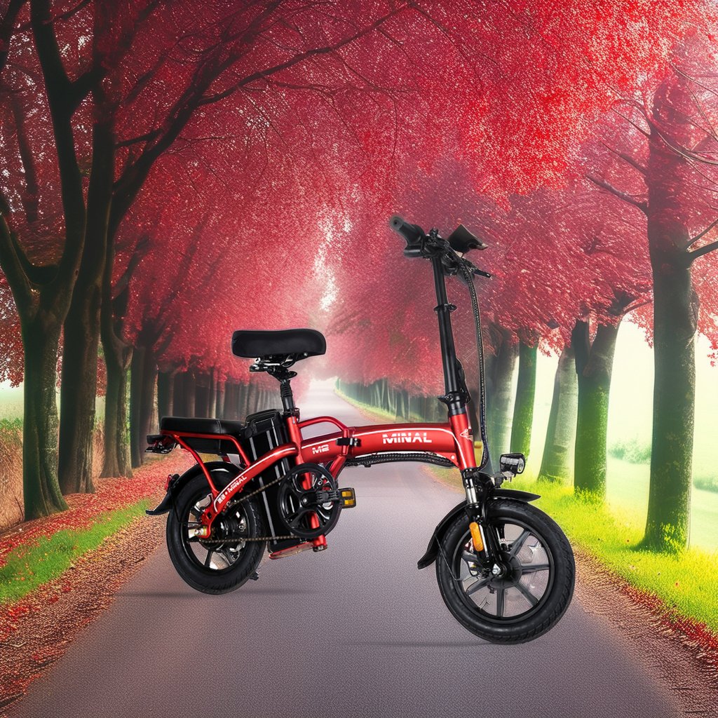Electric Bicycle 350W Foldable Electric Bicycle 48V Electric Mountain Bike 14 "Fat Tire Ebike City Leisure Bike