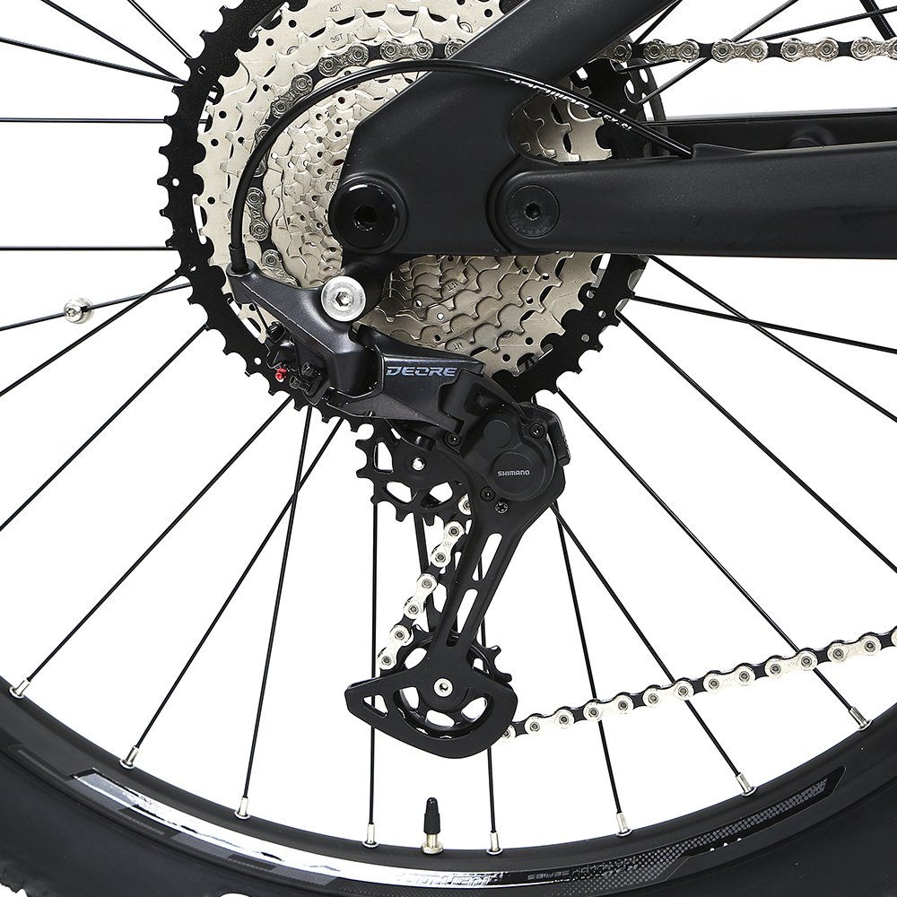 GALAXY Carbon Frame mountain ebike Full Suspension powerful 250w Mid Drive Electric Mountain Bike
