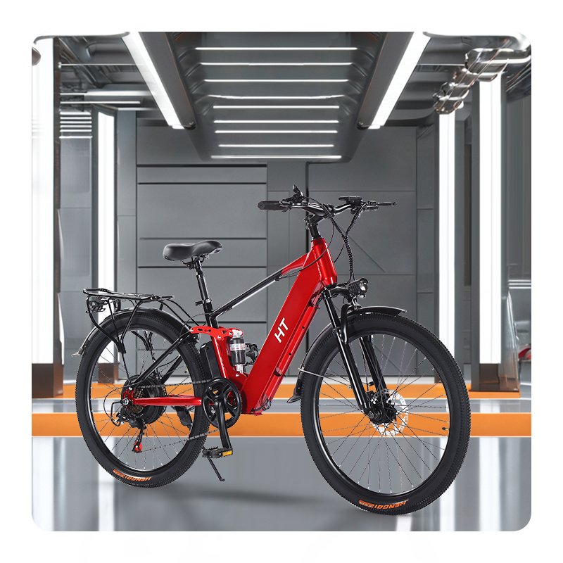 HT New Model Electric Mountain Bike 400W 26 Rear Hub Brushless Steel Lithium Battery 48V Gasoline Surron Light Bee X Made