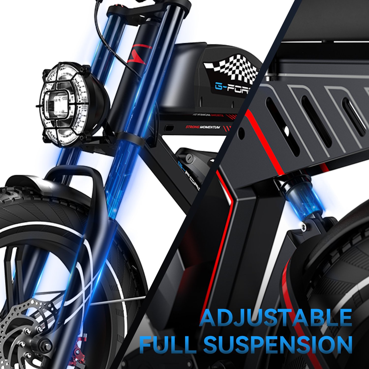 EU US Warehouse Power E Bikes 750W Fast Motor Sports Offroad Adult Electric Mountain Bicycle with Lithium Battery