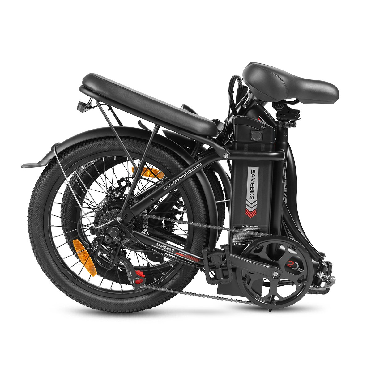 SAMEBIKE 2024 CY20 350W 36V 12Ah Foldable Electric City Bicycle 20-Inch  New 2024 Model 36V Lithium Battery ebike