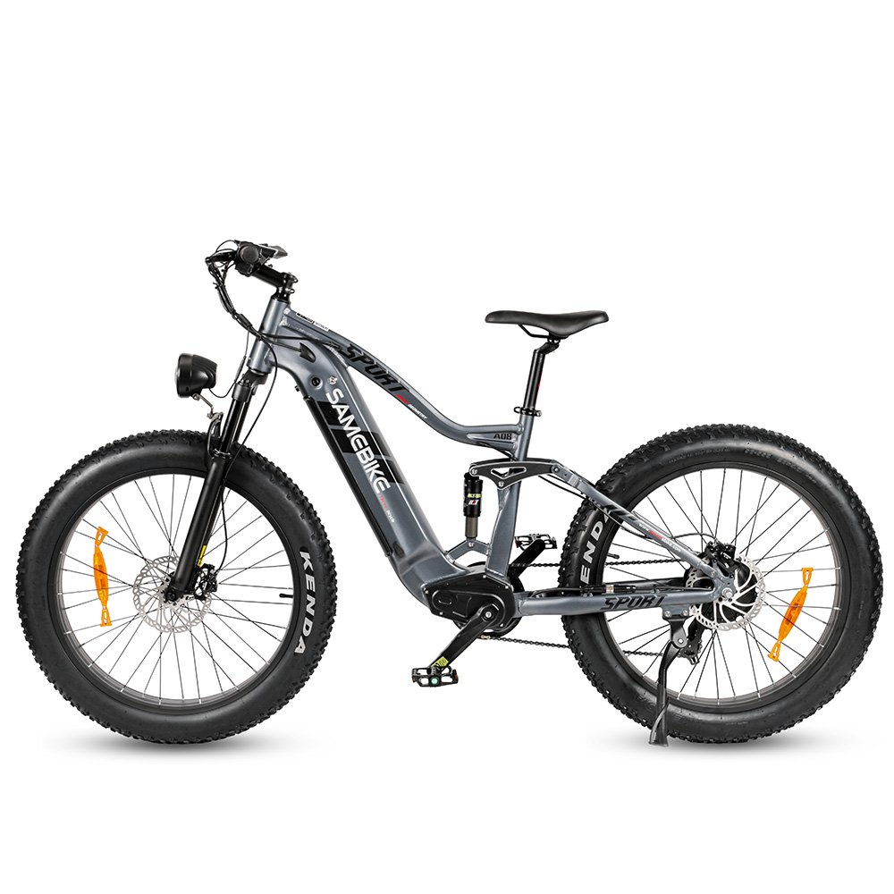 samebike A08 v6 v8 26 " 17Ah long range 750W powerful full suspension electric mountain bike full suspension 7500w