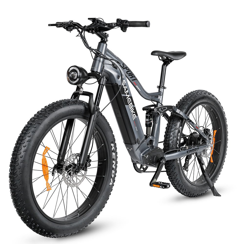 samebike A08 v6 v8 26 " 17Ah long range 750W powerful full suspension electric mountain bike full suspension 7500w