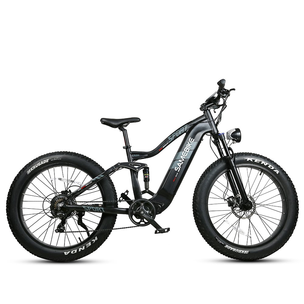 samebike A08 v6 v8 26 " 17Ah long range 750W powerful full suspension electric mountain bike full suspension 7500w