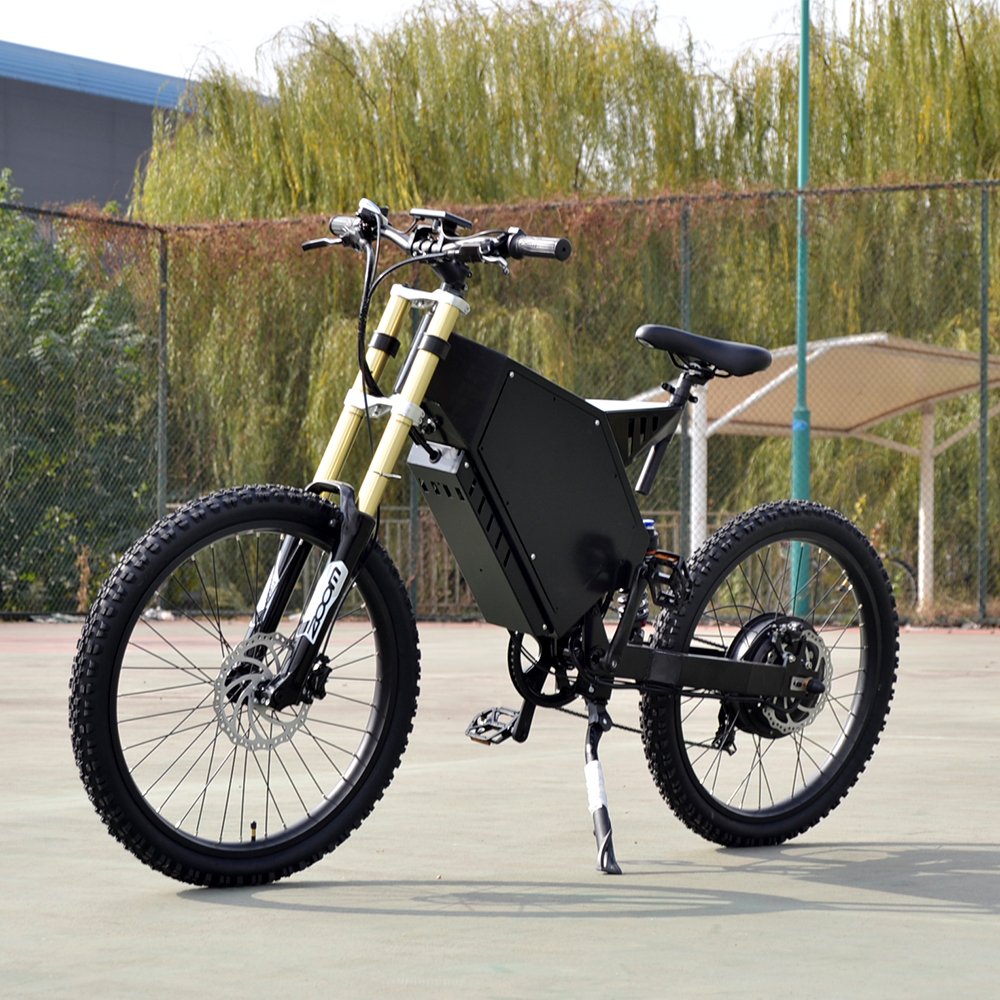 Full Suspension Mountain Bike 18inch 19inch 8000w electric motorcycle motor bike Optional battery steal th bomber electric bike