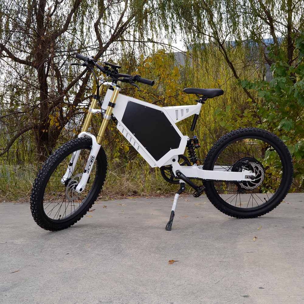 Full Suspension Mountain Bike 18inch 19inch 8000w electric motorcycle motor bike Optional battery steal th bomber electric bike