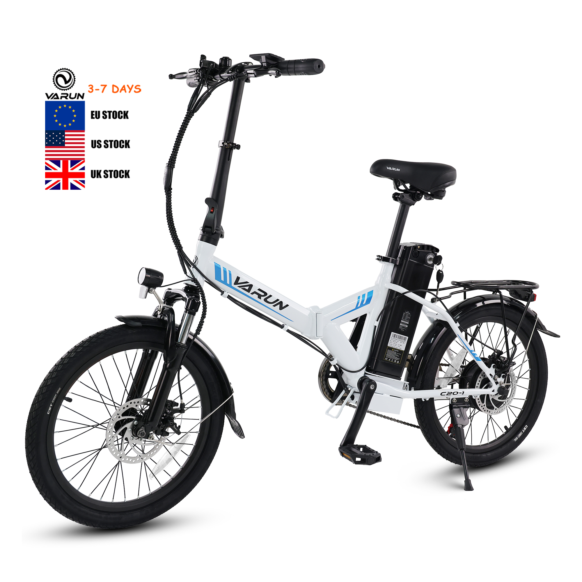 CA US EU Warehouse Stock Fast Delivery Cheap 48V 7.8AH Foldable Electric City Bike 500W 750W Folding Cheap Ebike