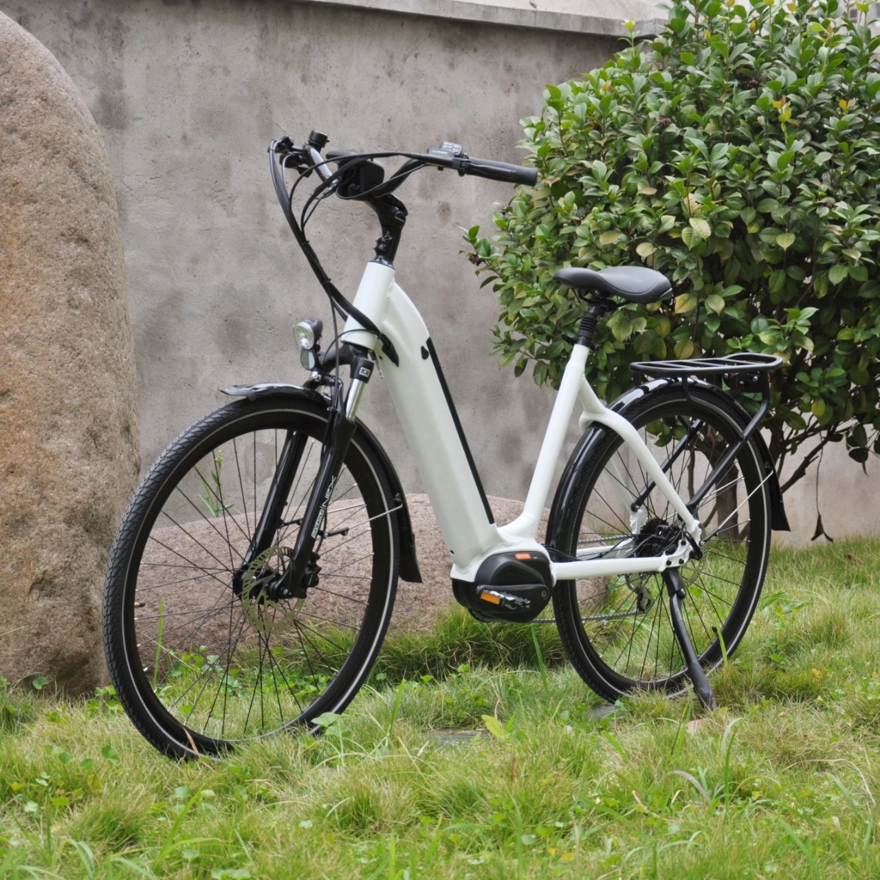 LOHAS Bafang M400 Mid Drive Motor Electric Bicycle Electric Mountain Bikes Lady Step Through Electric Bike