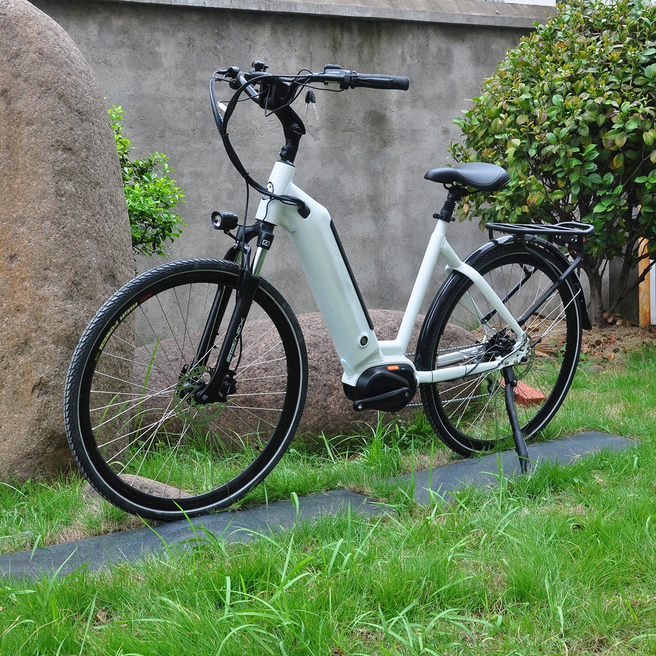 LOHAS Bafang M400 Mid Drive Motor Electric Bicycle Electric Mountain Bikes Lady Step Through Electric Bike
