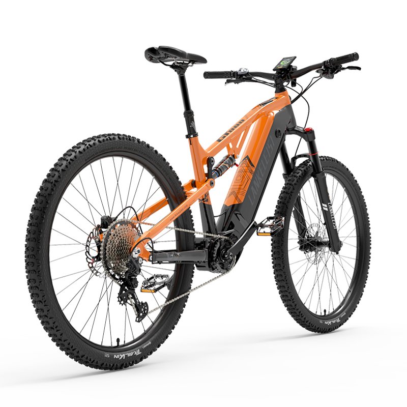 Lankeleisi GT800 electric bike mid motor 29 inch torque sensor electric bicycle full suspension mountain ebike