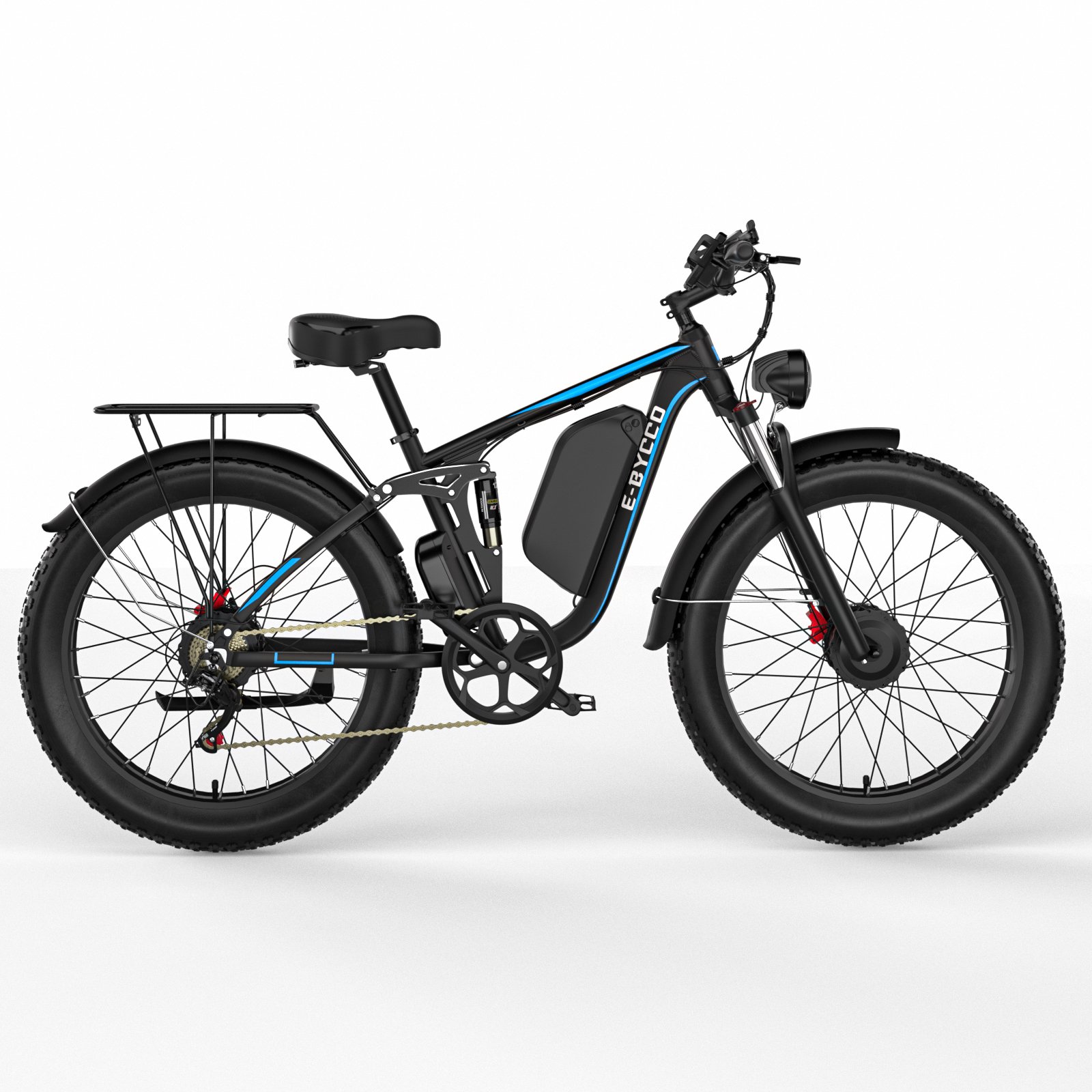 EBYCCO and tax electric bikes Dual motor 26 inch electric fat bike 23ah long range electric mountain bike