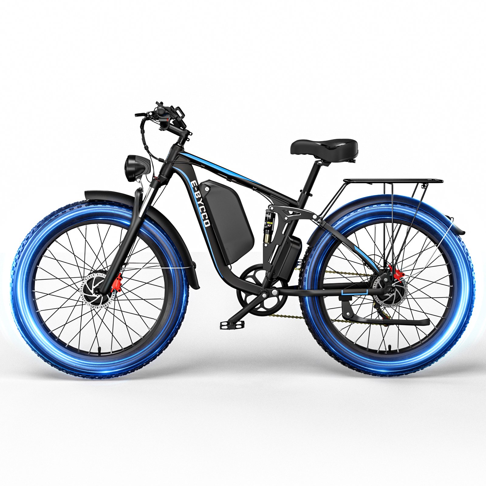 EBYCCO and tax electric bikes Dual motor 26 inch electric fat bike 23ah long range electric mountain bike