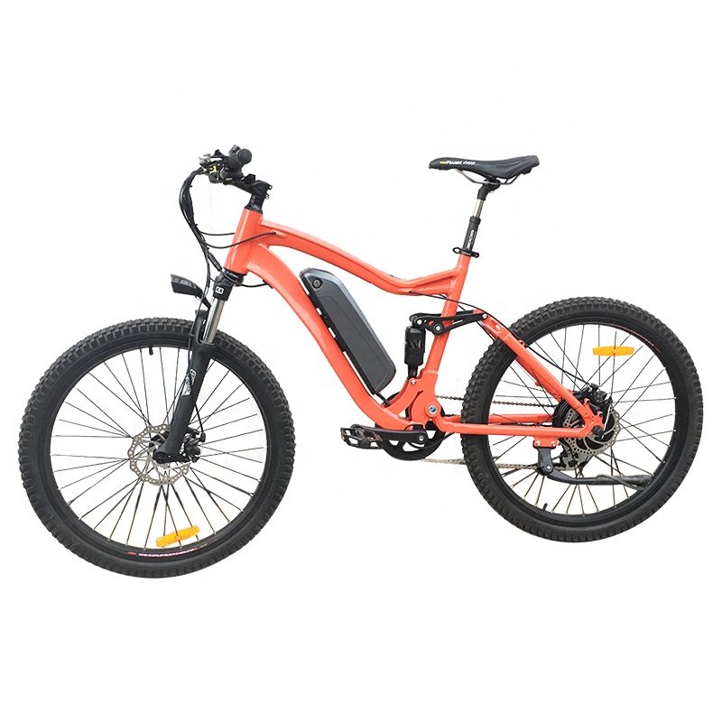 Hot Sale Electric Mountain Bicycle 27.5 Full Suspension E Bike Cheap Price Rear Drive Electric Bike Lithium Battery Ebike
