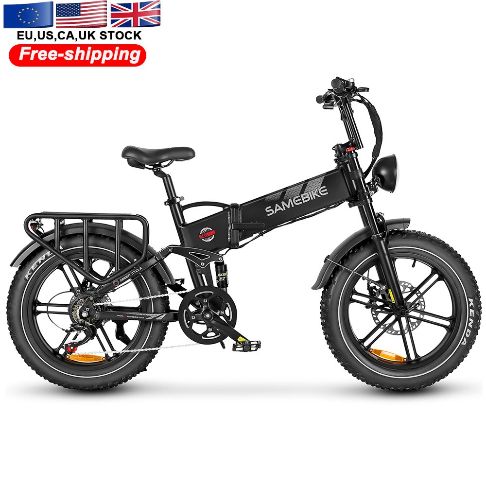 Europel stock SAMEBIKE 20 inch 48V 17A long range PAS assisted bicicleta electrica electric hybrid bike city ebike