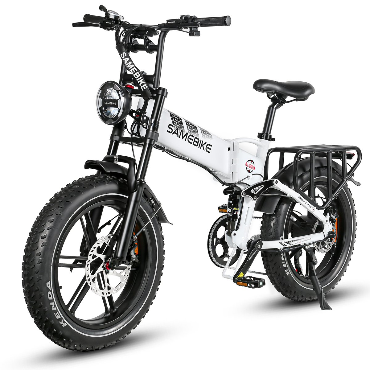 Europel stock SAMEBIKE 20 inch 48V 17A long range PAS assisted bicicleta electrica electric hybrid bike city ebike