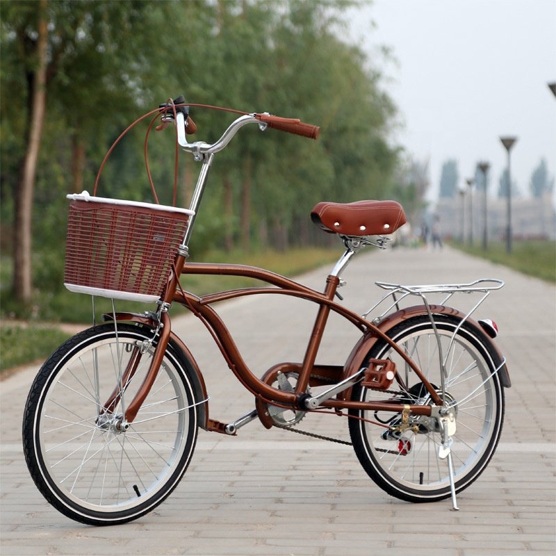 New model Men beach jump cruiser bicycle 26/28/inch 7 speed cruiser BIKE WITH steel frame V brake suspension fork bike