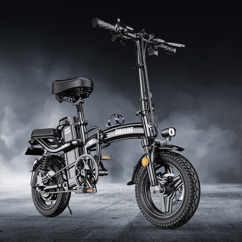 New design Adjustable High quality electric folding bike New simple 48v battery folding electric bike with led lights for adults