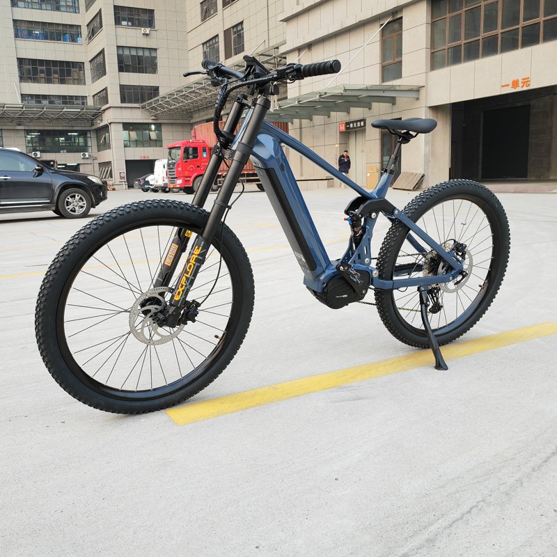 NEW E-bike 52V 1200W 1500W BAFANG G510 mid drive full suspension 20ah downhill bike Electric Hybrid Mountain E-mtb Bicycle Bike