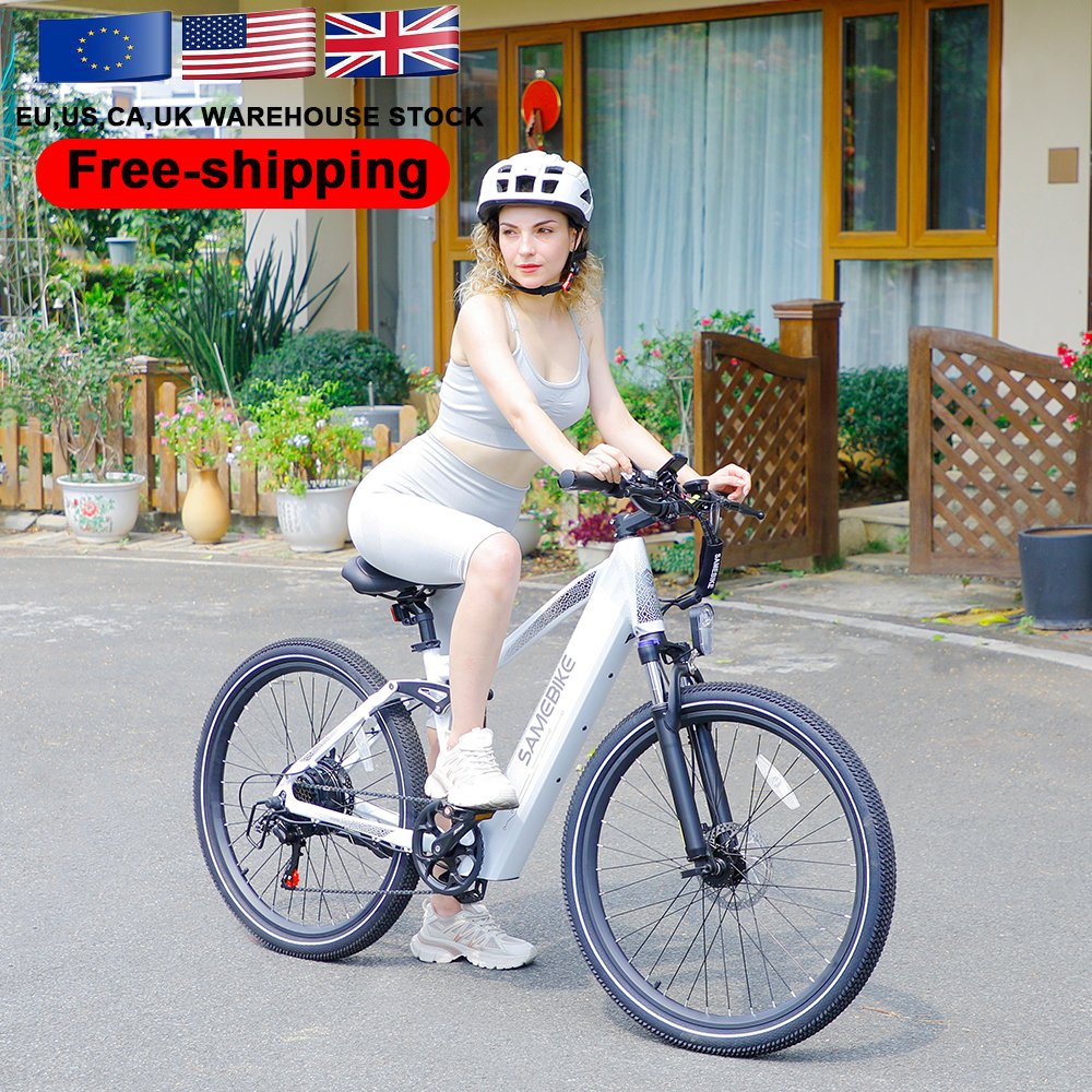 EU warehouse  26 inch mountain bike full suspension ebike hybrid electric bicycle lithium battery sporty unisexual
