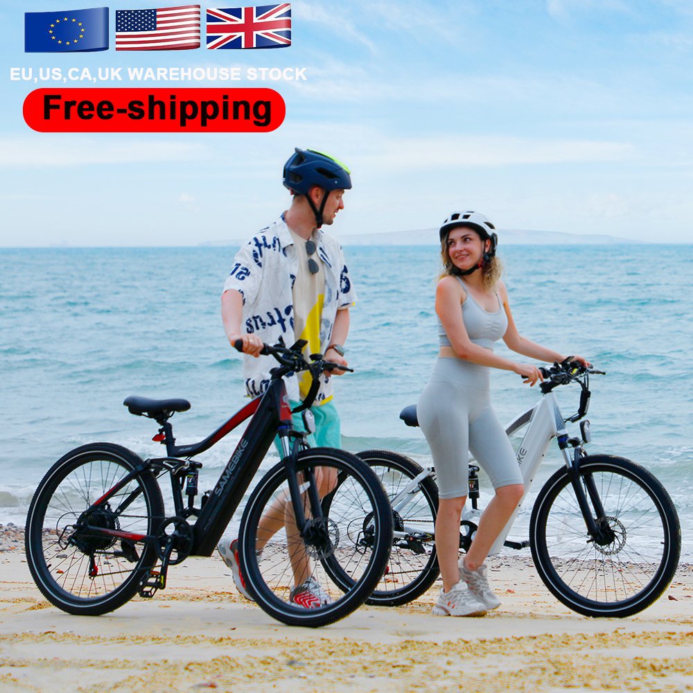 EU warehouse  26 inch mountain bike full suspension ebike hybrid electric bicycle lithium battery sporty unisexual