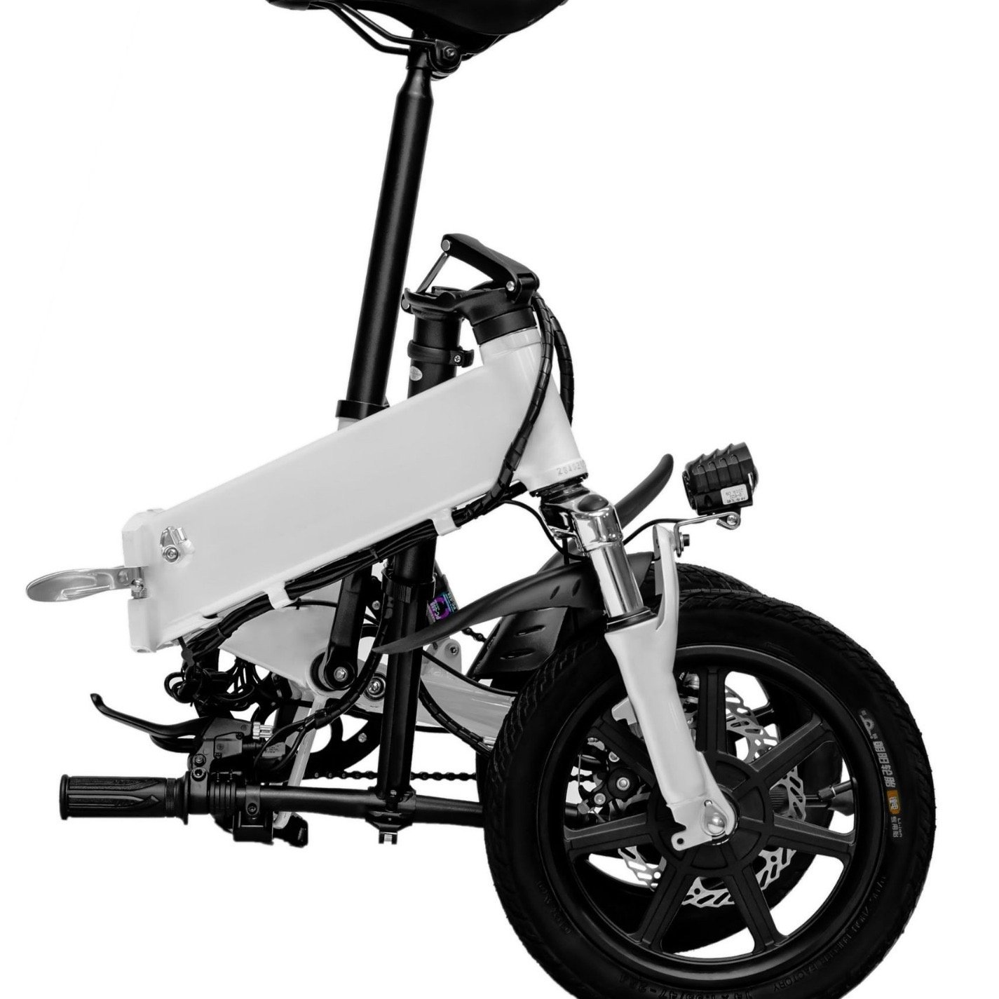 14 Inch Fat Tire Folding Ebike 36V City Ebike Aluminum Alloy Electric City Bike For Adults