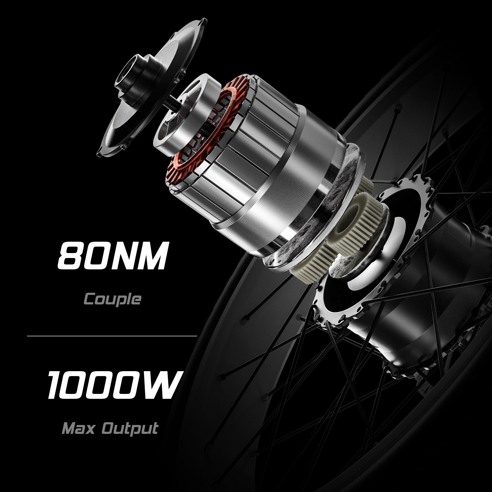 EU Stock Cysum CM900 1000w Motor 26'' Fat tire Electric Bike