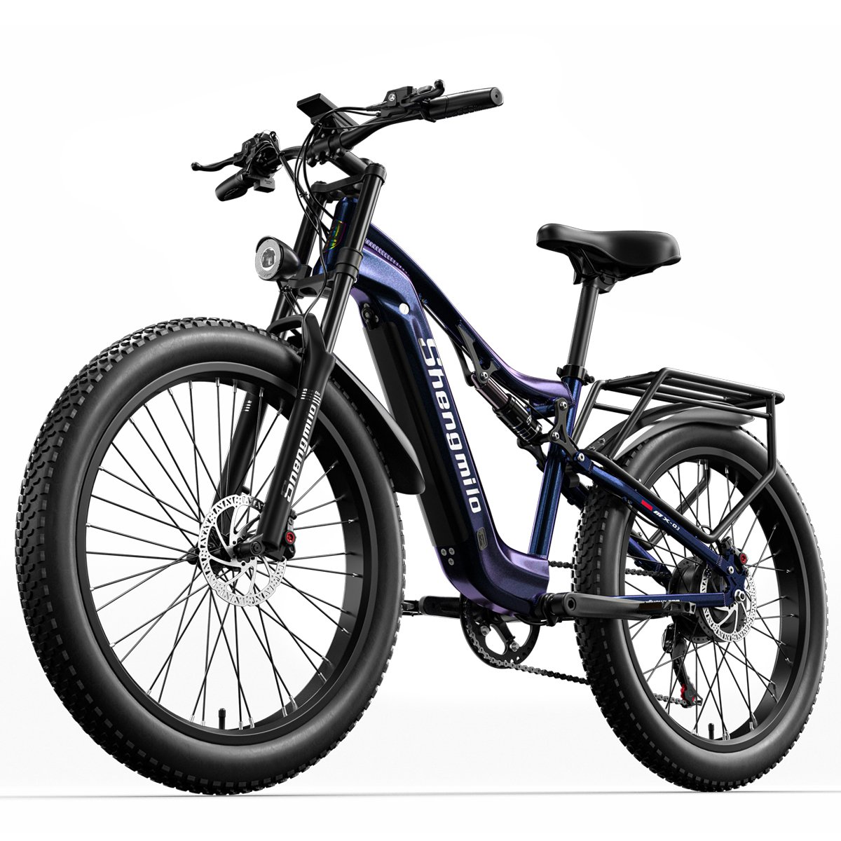 SHENGMILO MX03 EU UK 26INCH 48V 1000W E-bike 17.5ah long range off road emtb fat tire Electric dirt snow beach bicycle For Adult