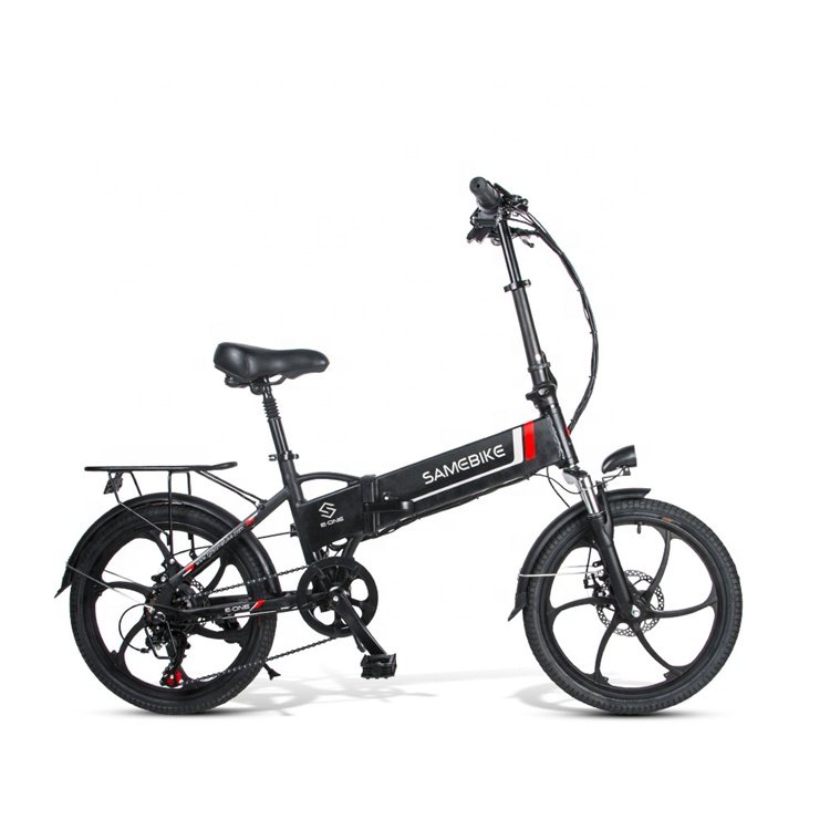 SAMEBIKE 1 year warranty 20 inch light and portable 350w power foldable city removable battery electric bike