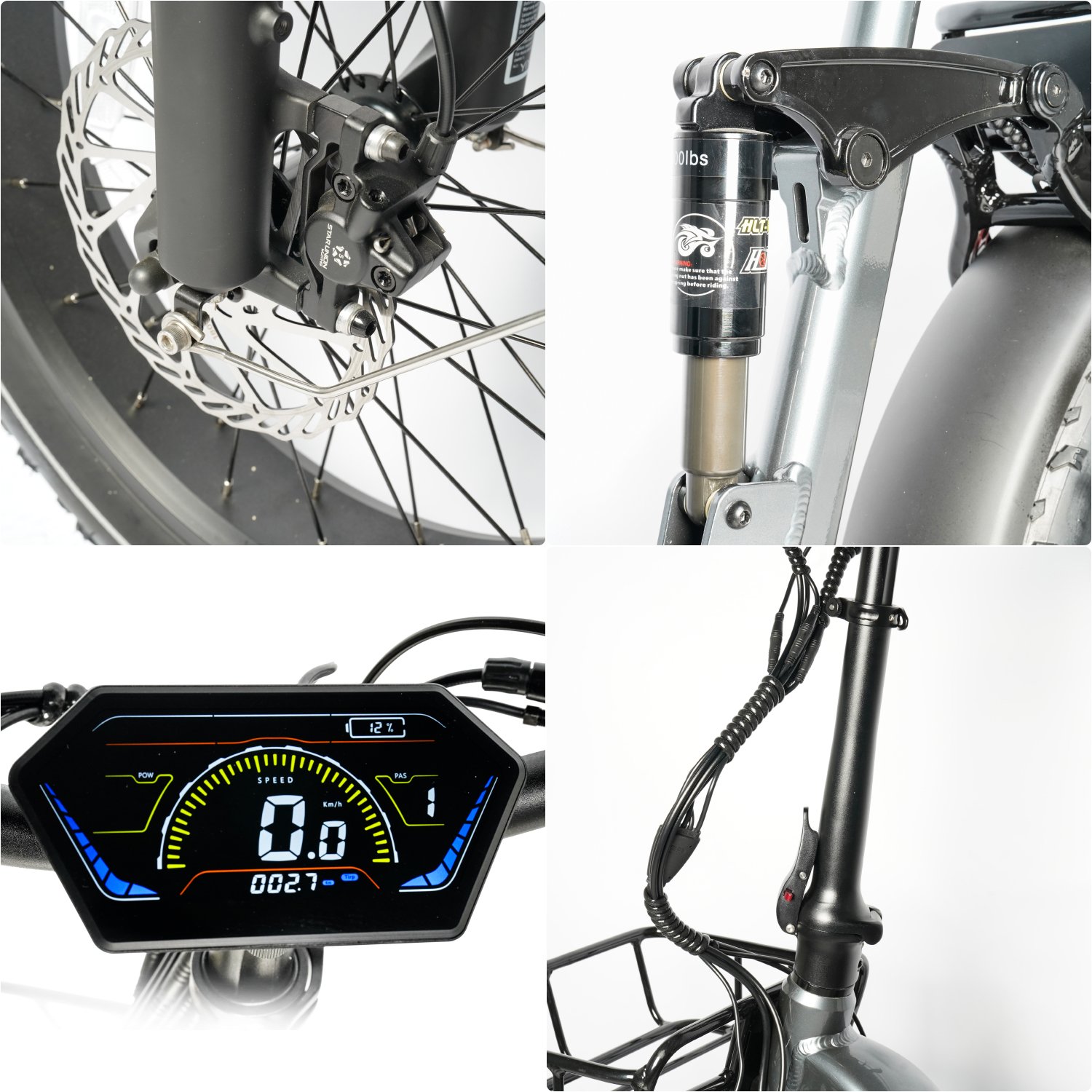 48V 1000W Eu/Us Warehouse Stock Folding Electric Mountain Bike For Adults With 20 Inch Fat Tires Hybrid And City Electric Bike