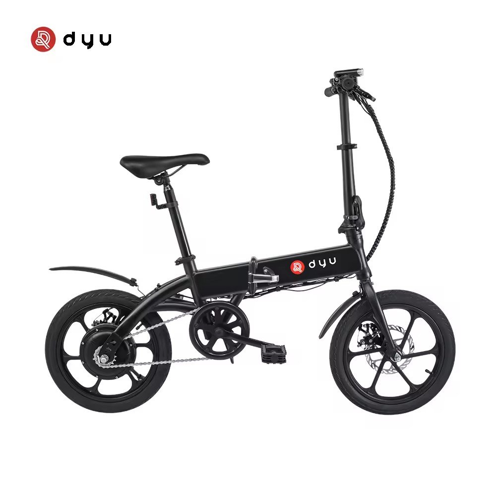 DYU A1F Folding Electric Bike 36V 250W e bikes e-bike 7.5AH Battery Disc Brake 16 Inch Road Tires City Electric Bicycle
