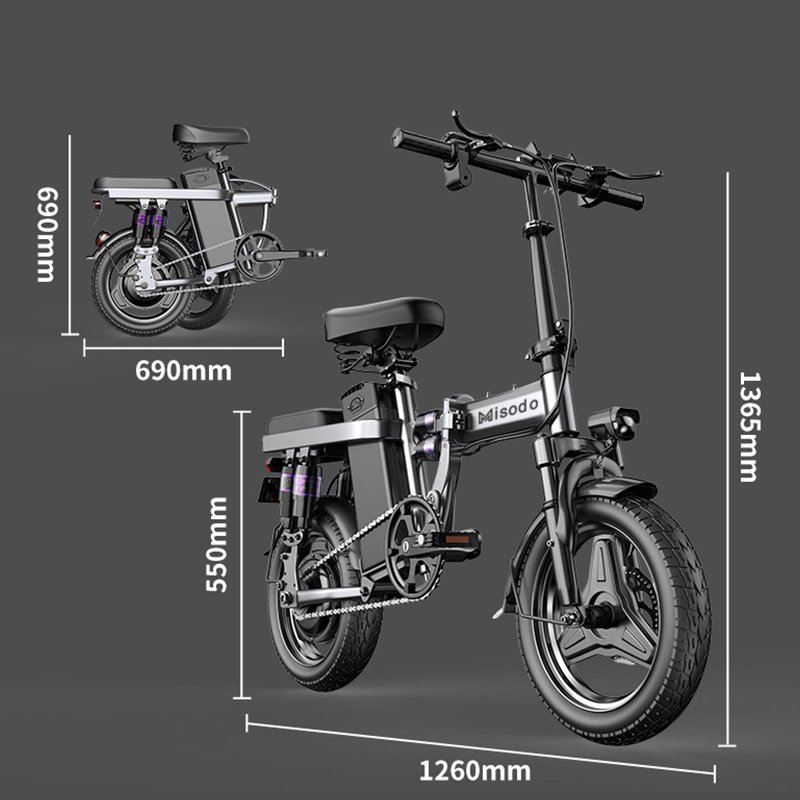 High Quality Mini Size Folding 48v Folding Electric Bicycle 2 wheel city bike fashion charging bike electric bicycle