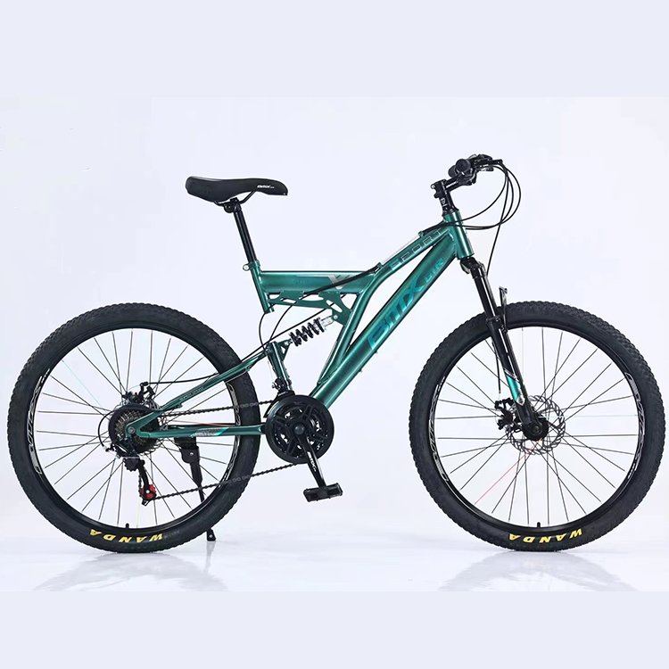 Wholesale 26" Light Weight Mountain Bike 21/24/27 Speed OEM Steel Frame Full Suspension aluminum alloy Cycle for Adult