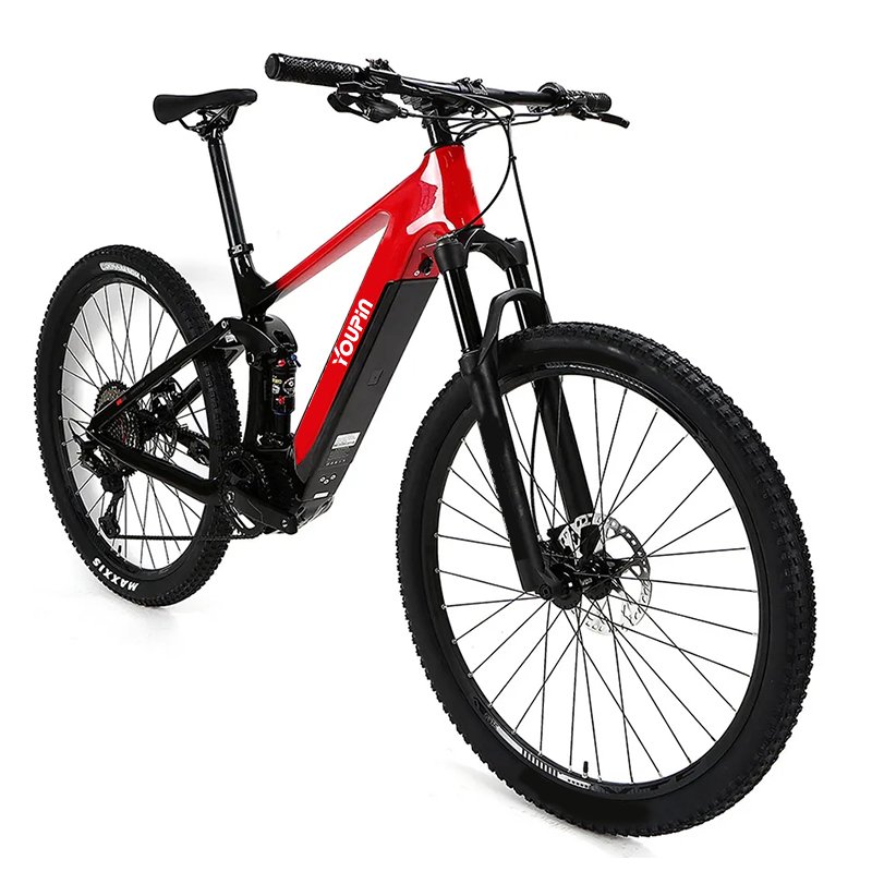 YOUPIN Factory Price Carbon Full Suspension 29inch M510 12S Mid Motor 48V 15A Bafang Electric Travel Bike
