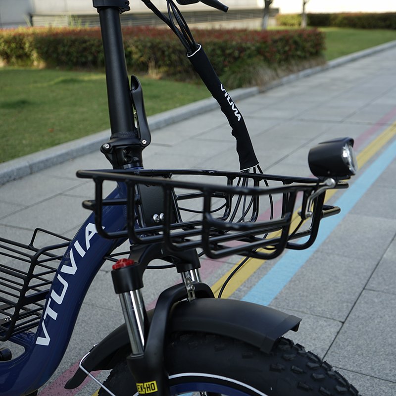 VTUVIA New design bicicletas electrica 36V 48V 250W 500W 750w 20inch fat tire step through electric city cargo snow bike