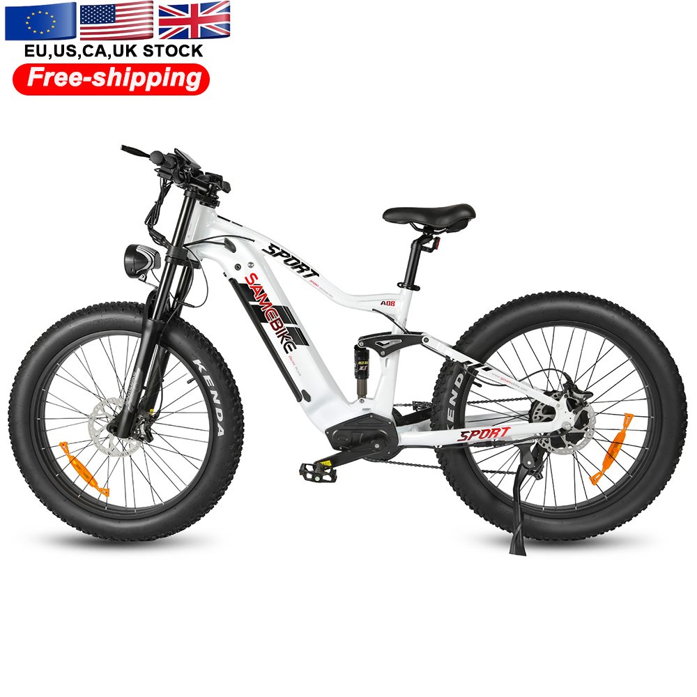 Poland Warehouse SAMEBIKE 26 inch 48V 17Ah lithium1000w Motor Fat Tire Mountain City Pedal Assisted Electric Bike