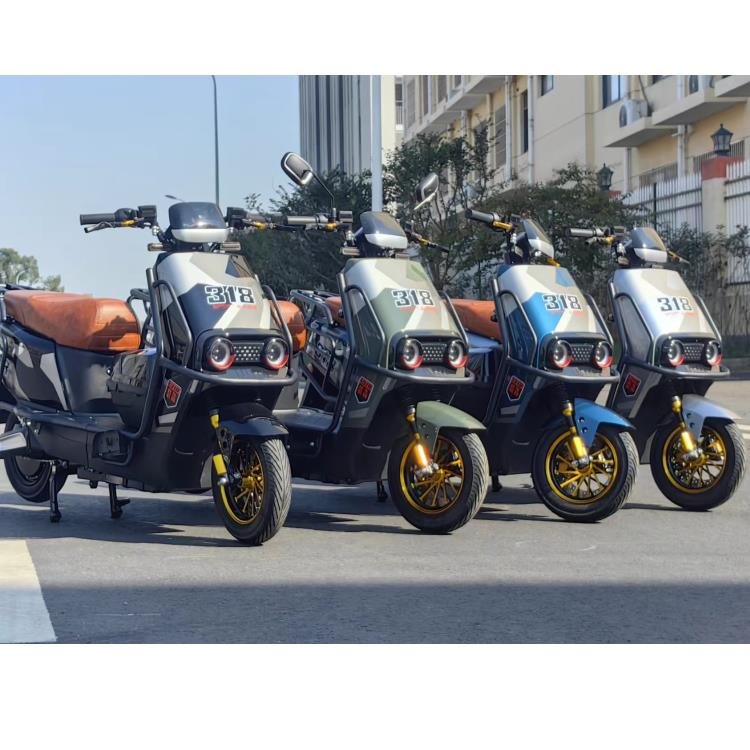 Good Quality Custom Electric Scooter Sportbikes 40-60km/h 1200W 72V Two-Wheeled Adult Electric Motorcycles