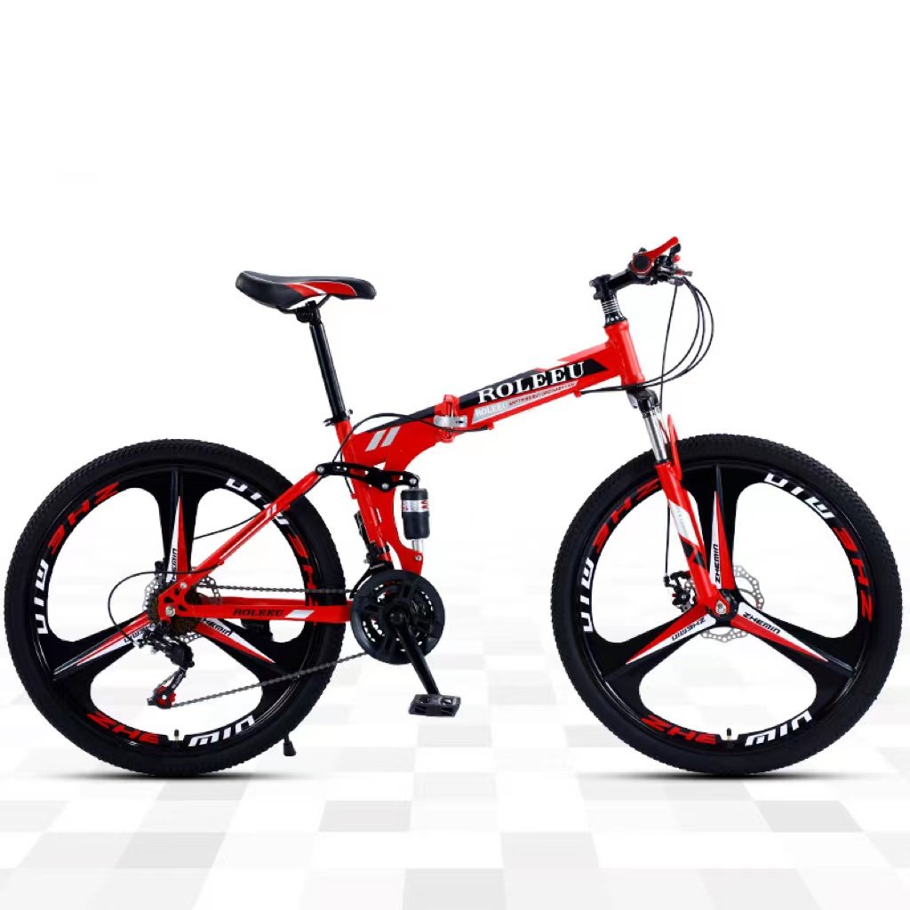 2024 Cheap Foldable Cycle 26inch Bicycle Road Bike Folding Full Suspension Mountain Bicicleta Mtb 30 Speed Gear Carbon Steel 172