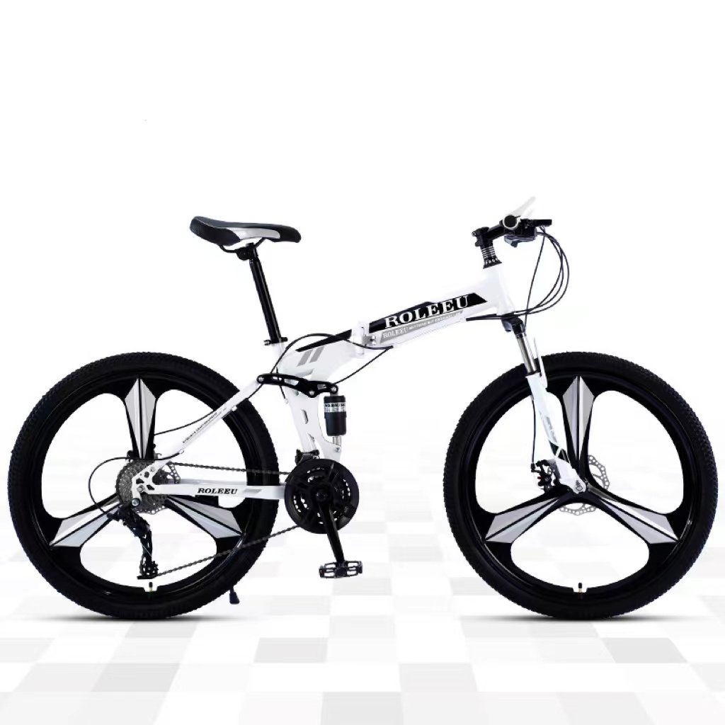 2024 Cheap Foldable Cycle 26inch Bicycle Road Bike Folding Full Suspension Mountain Bicicleta Mtb 30 Speed Gear Carbon Steel 172